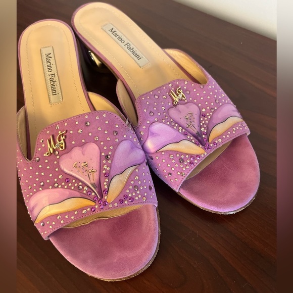 MARINO FABIANI heeled Leather Slippers - Picture 2 of 14